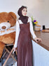 Ladies Pleated Spaghetti Straps Long Maxi Dresses